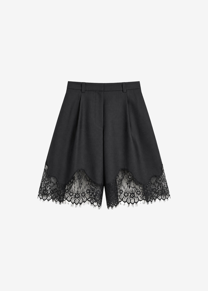 Lido Lace Bermuda Shorts - Dark Grey