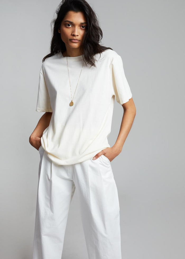 Lilou Simple Tee - Sea Salt top The Frankie Shop