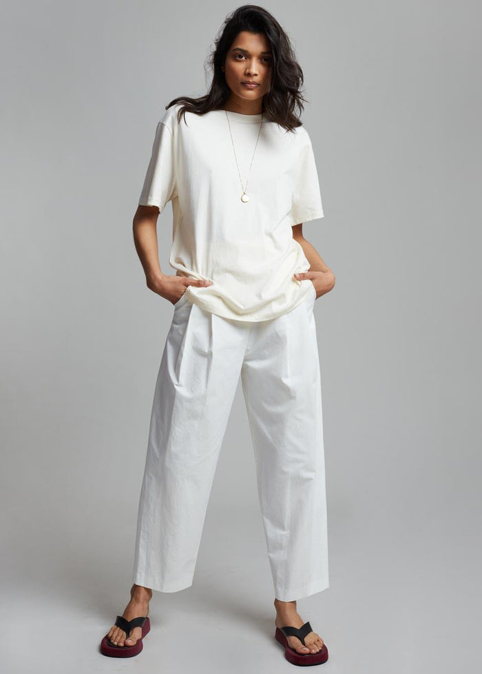 Lilou Simple Tee - Sea Salt top The Frankie Shop