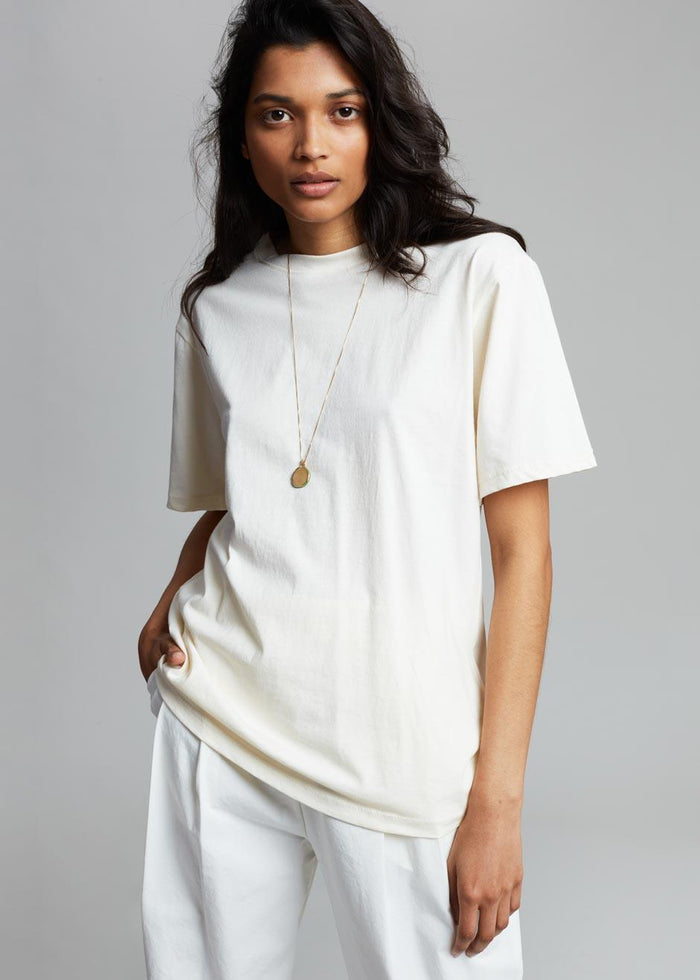 Lilou Simple Tee - Sea Salt top The Frankie Shop