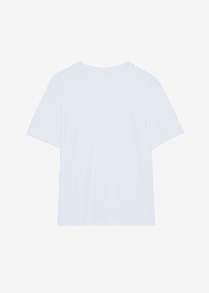 Lilou Simple Tee - Optic White top The Frankie Shop