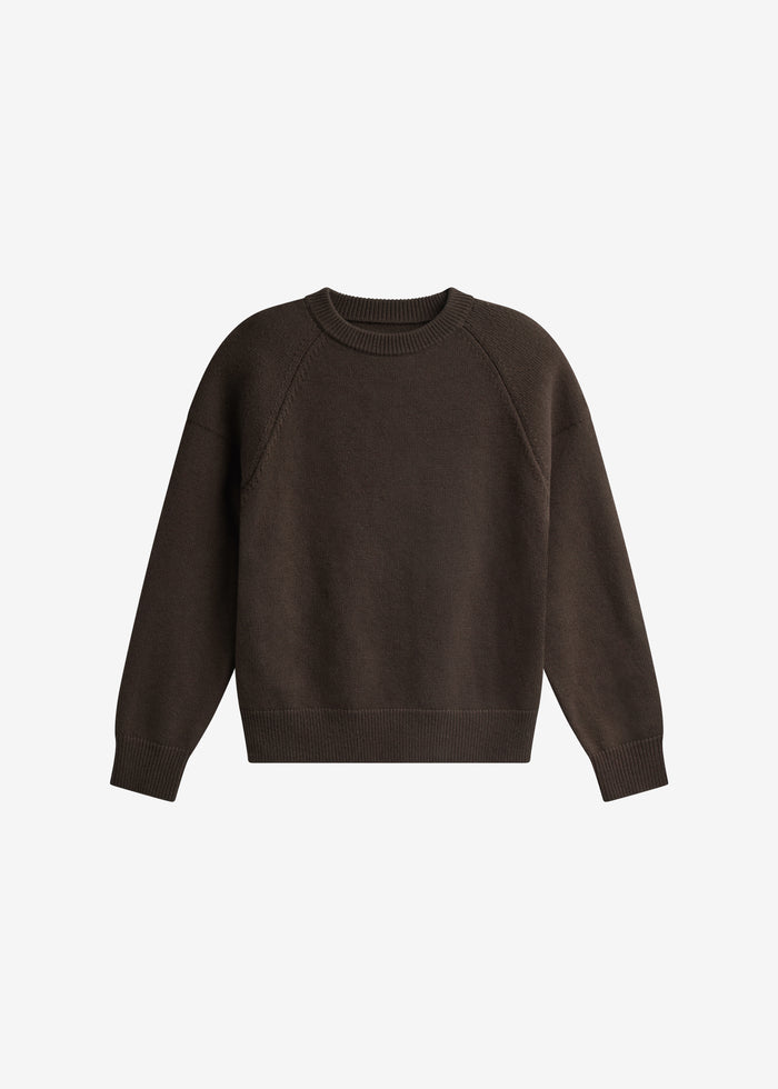 Lina Padded Sweater - Brown
