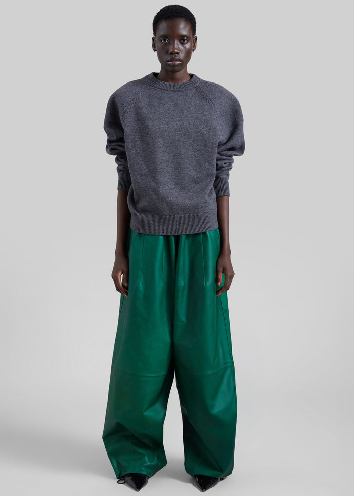 Lina Padded Sweater - Dark Grey