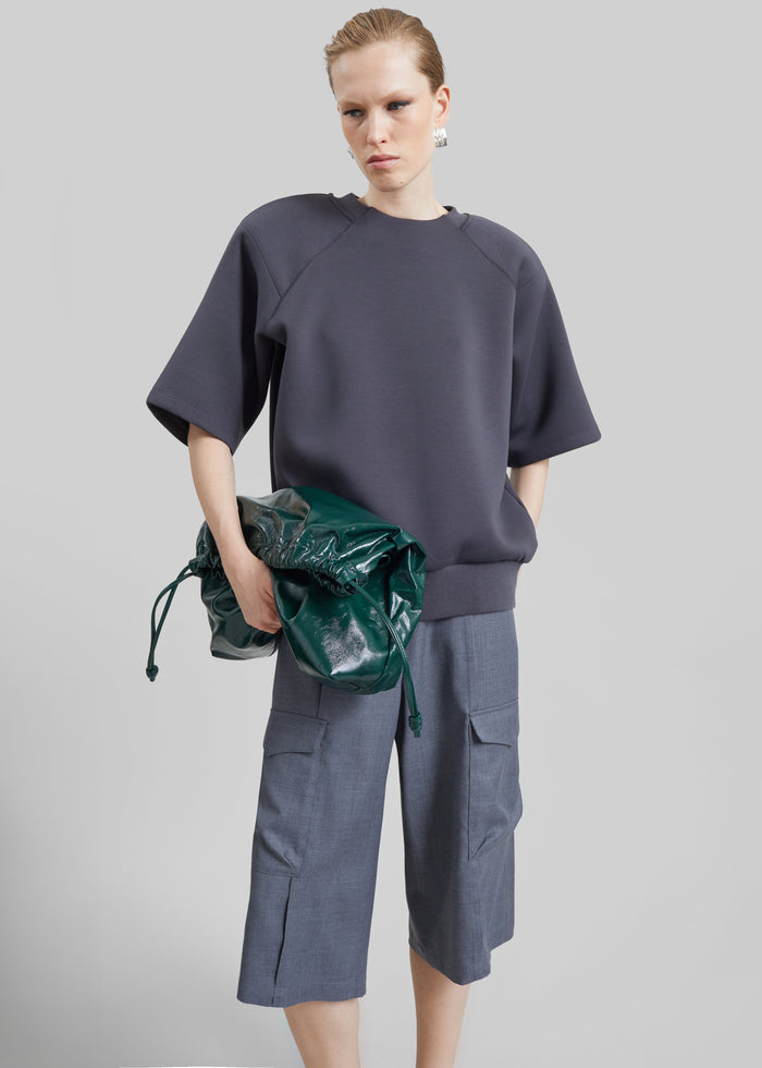 Linar Cargo Bermuda Shorts - Grey Melange