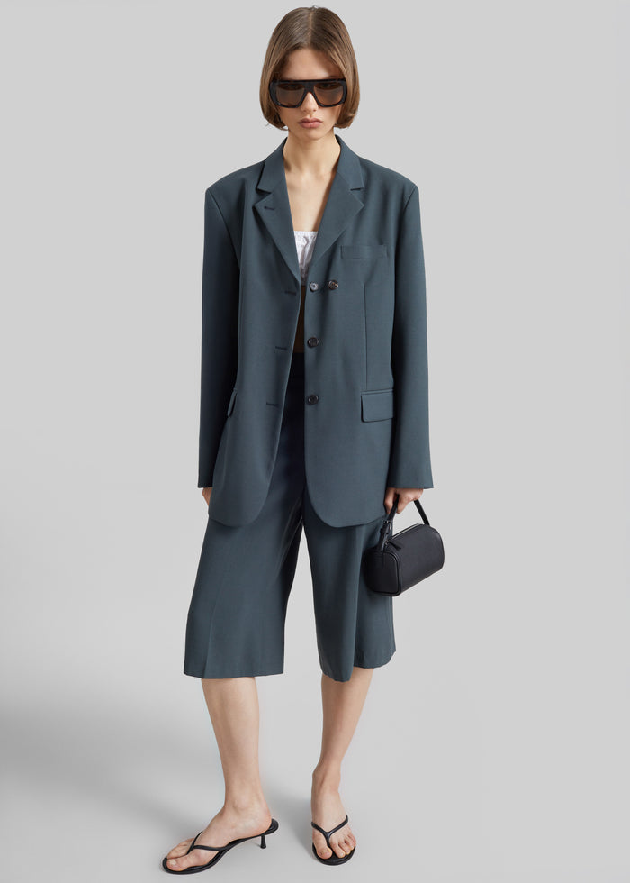 Lioni Oversized Padded Blazer - Deep Teal
