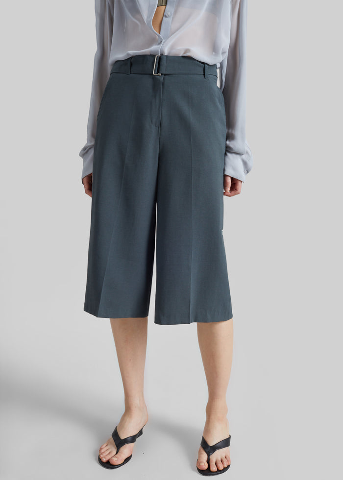 Lioni Tailored Bermuda Shorts - Deep Teal
