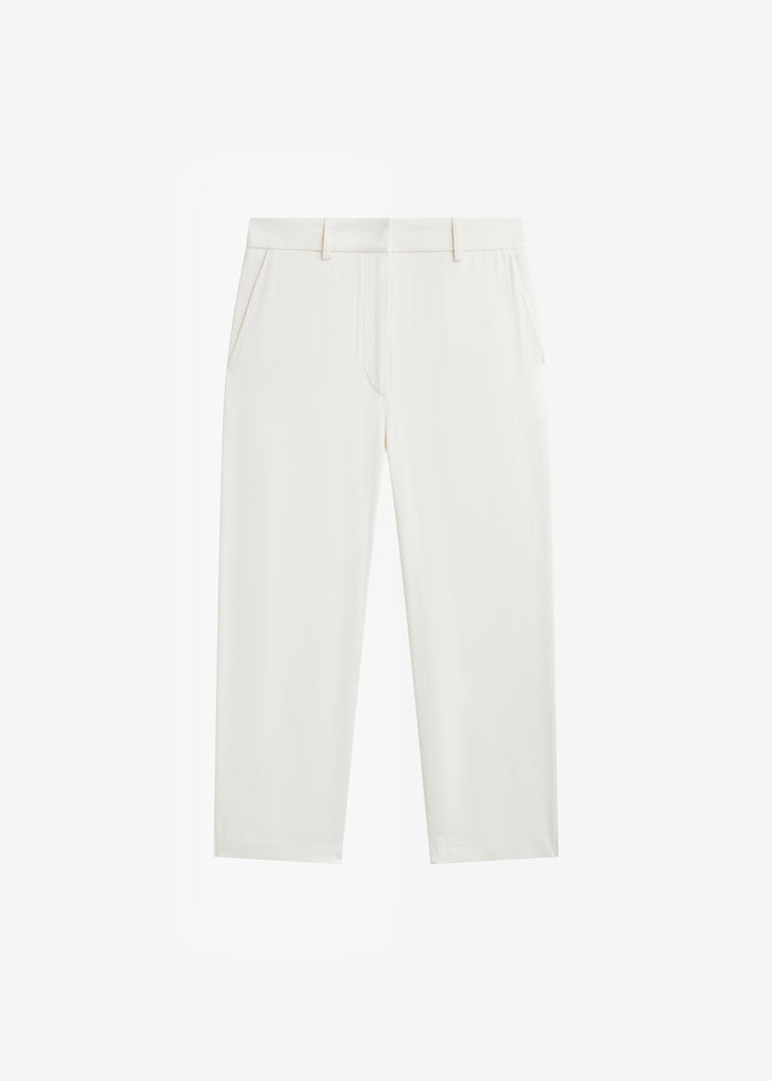 Lior Fluid Capri Pants - Ivory