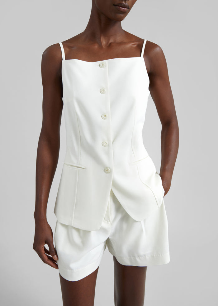 Lisboa Tie Vest - Ivory