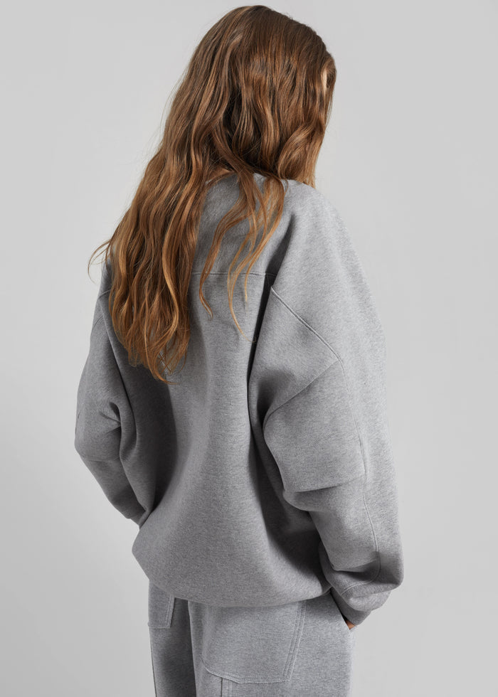 Lonay Balloon Sleeve Sweatshirt - Grey