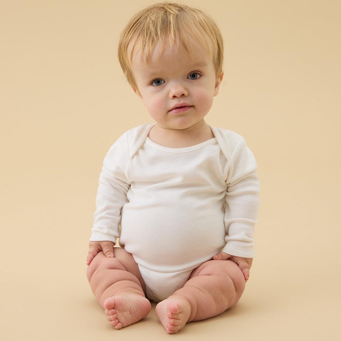 Long Sleeve Bodysuit - White