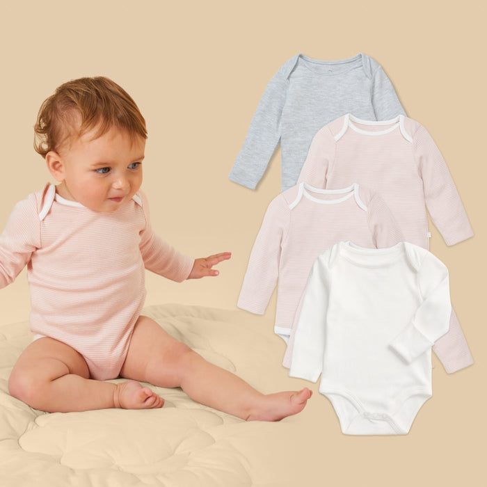 Long Sleeve Bodysuit 4 Pack