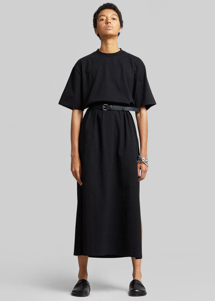 Lou Oversized Tee Dress - Black