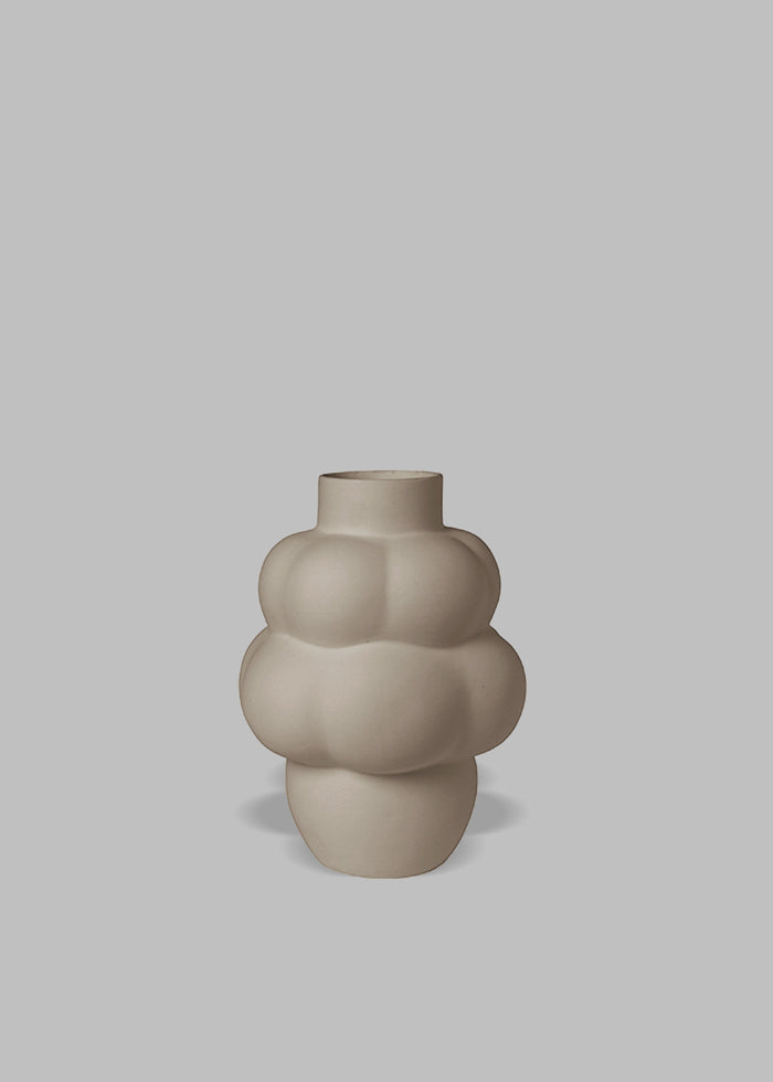Louise Roe Ceramic Balloon Vase 04 Petit - Sanded Grey