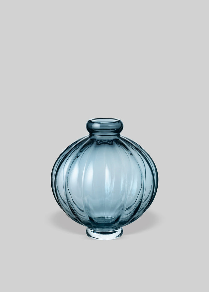 Louise Roe Glass Balloon Vase 01 - Blue