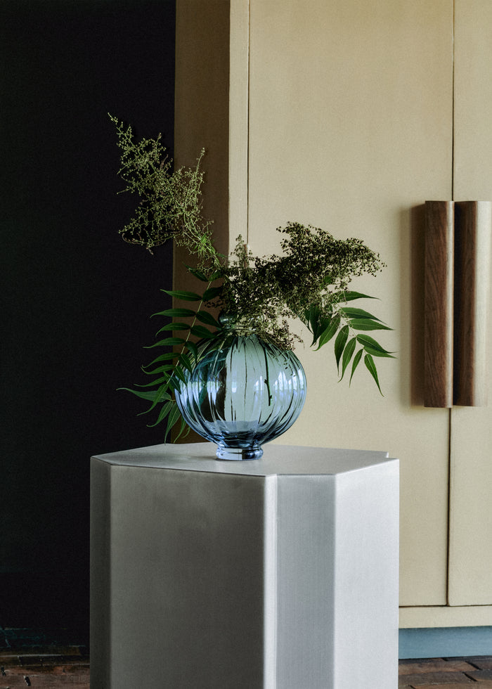Louise Roe Glass Balloon Vase 01 - Blue