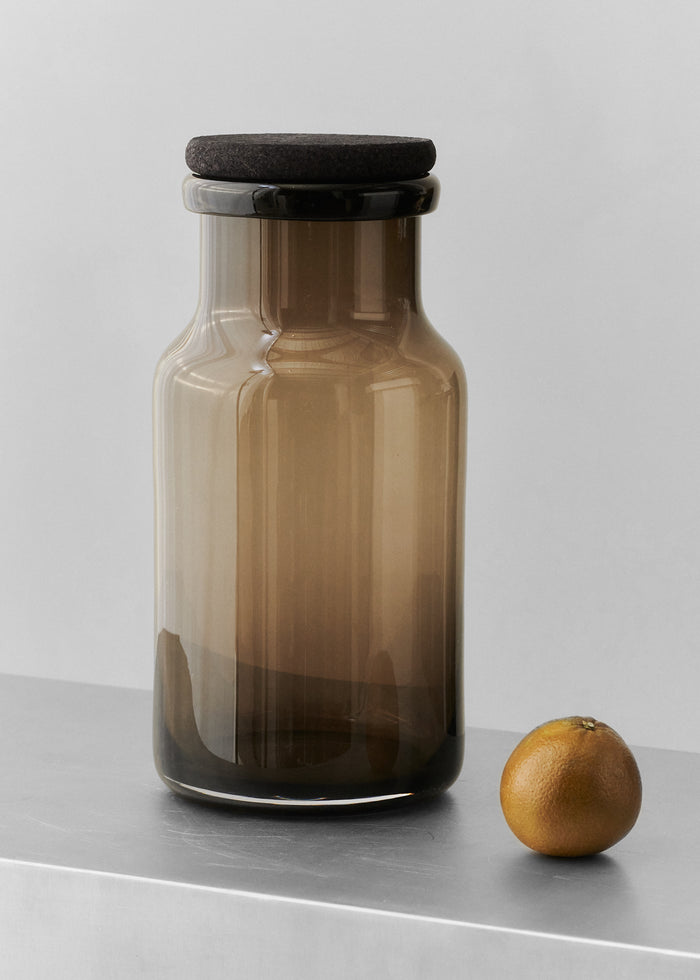 Louise Roe Vigga Glass Container - Smoke