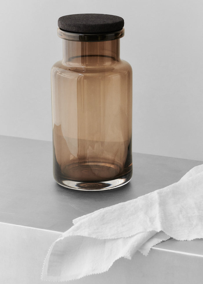 Louise Roe Vigga Glass Container - Smoke