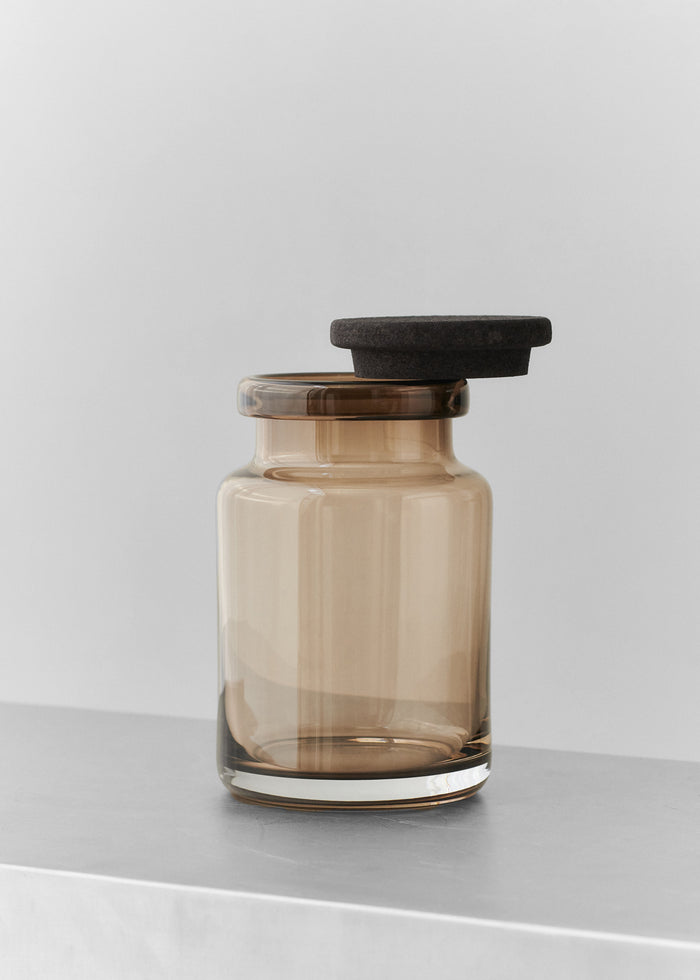 Louise Roe Viggo Glass Container - Smoke