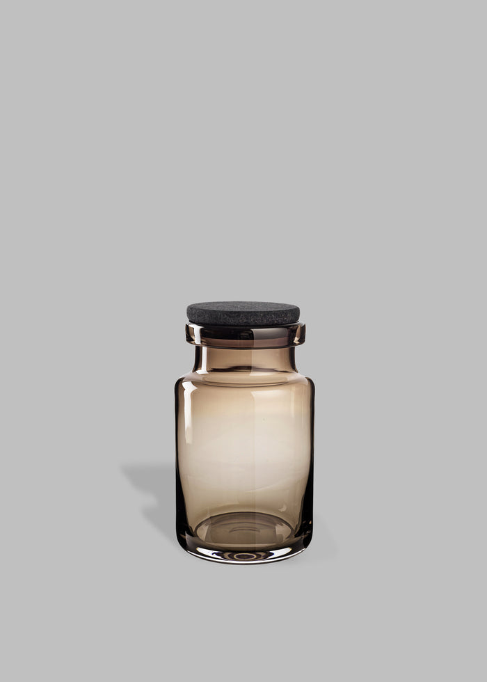 Louise Roe Viggo Glass Container - Smoke