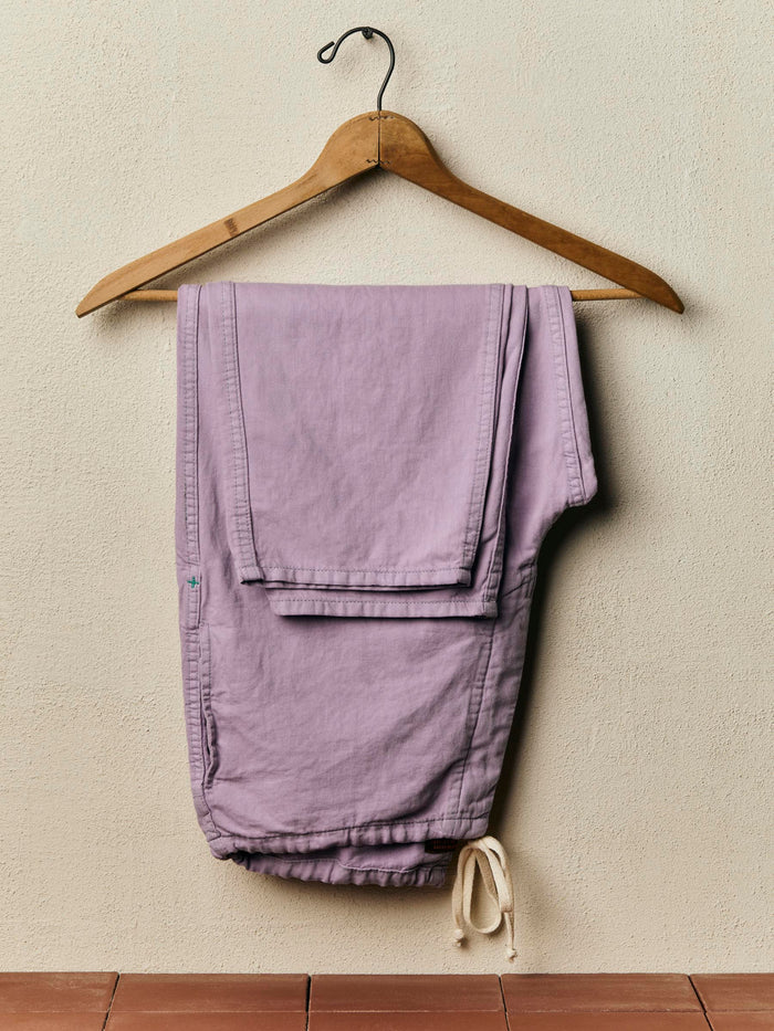 Gray lounge pant in lilac