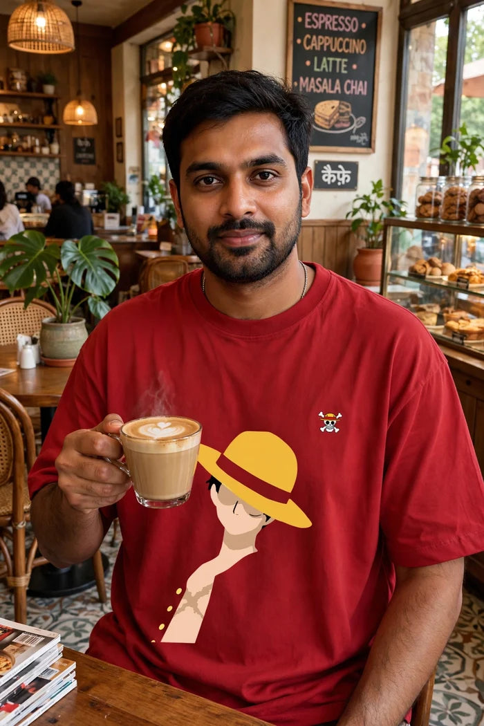 Luffy Red Horizon Oversized Tee