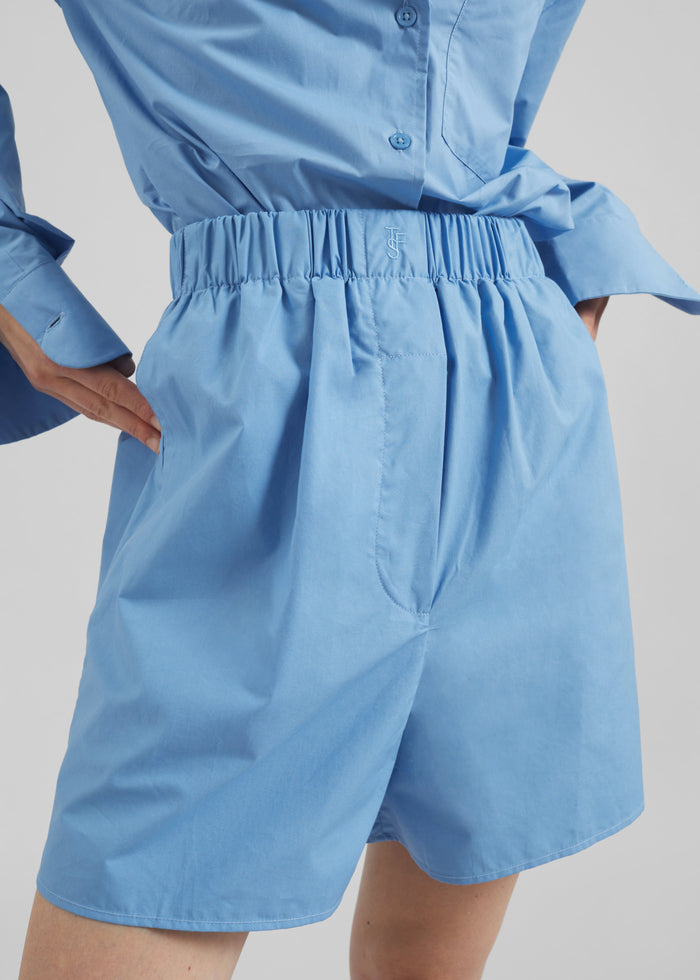Lui Organic Cotton Boxer Shorts - Blue