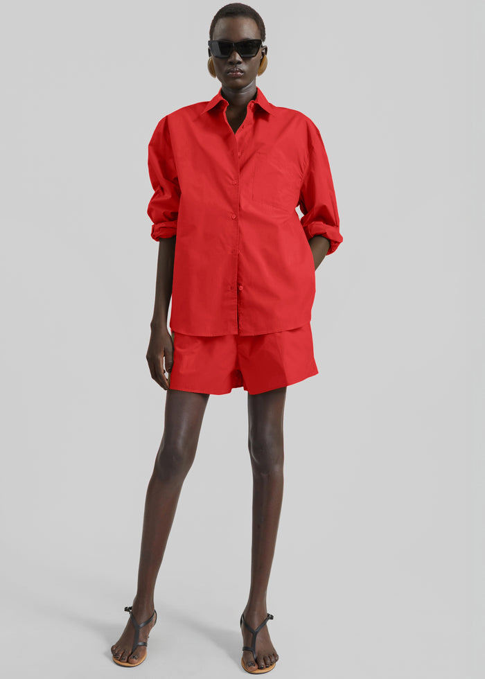Lui Organic Cotton Boxer Shorts - Red