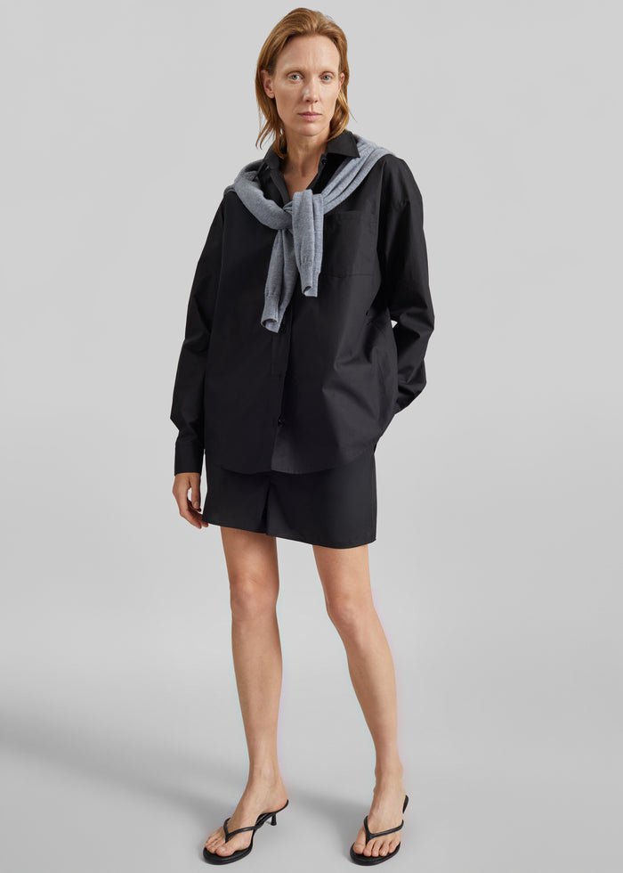 Lui Organic Cotton Shirt - Black