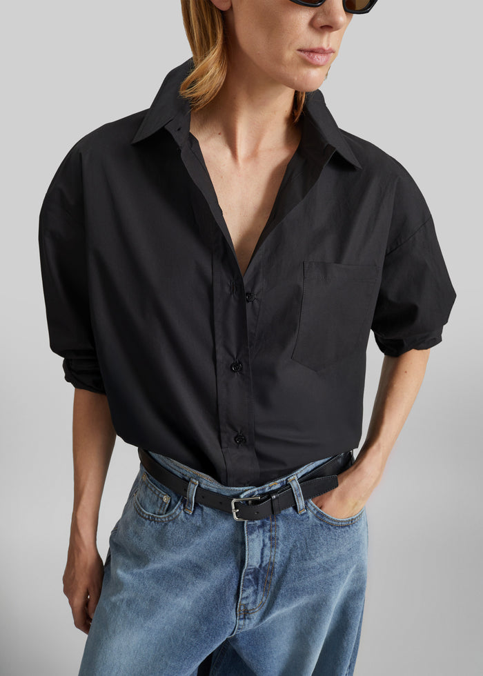 Lui Organic Cotton Shirt - Black