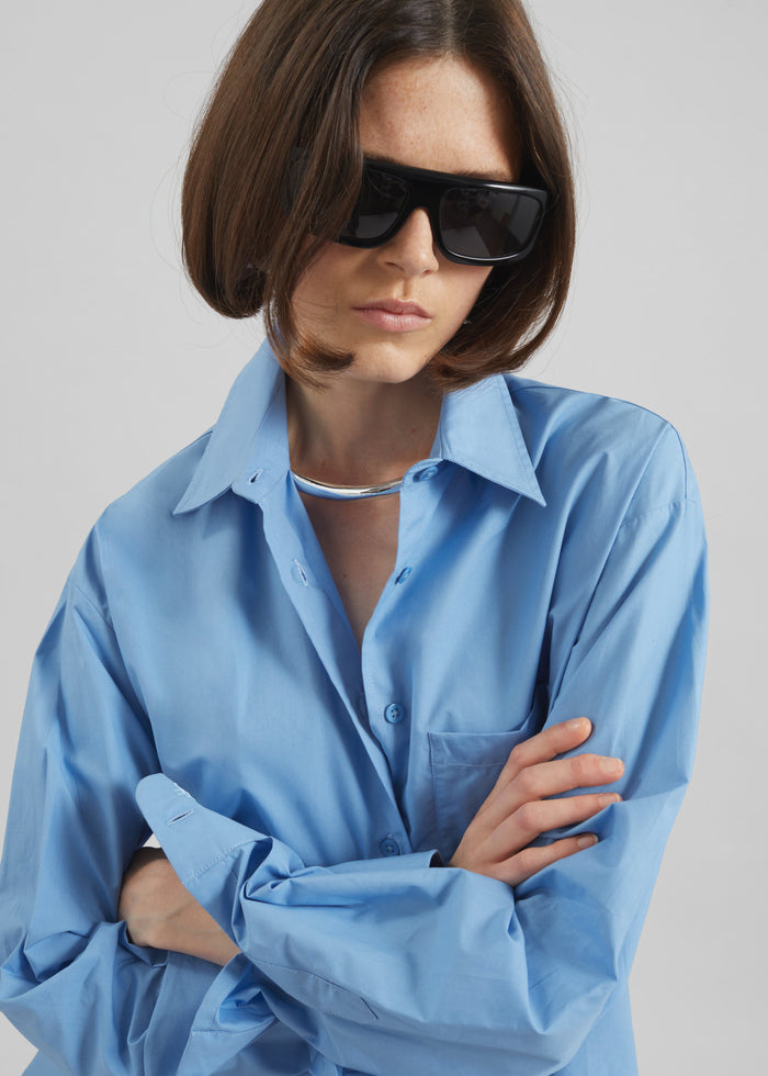 Lui Organic Cotton Shirt - Blue