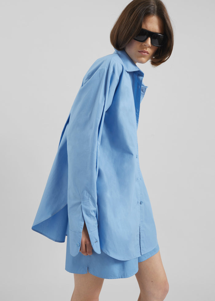 Lui Organic Cotton Shirt - Blue