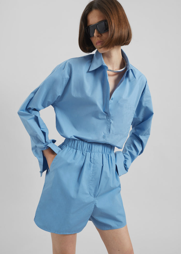 Lui Organic Cotton Shirt - Blue