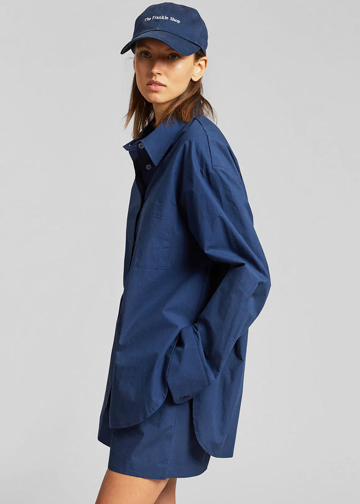 Lui Organic Cotton Shirt - Navy