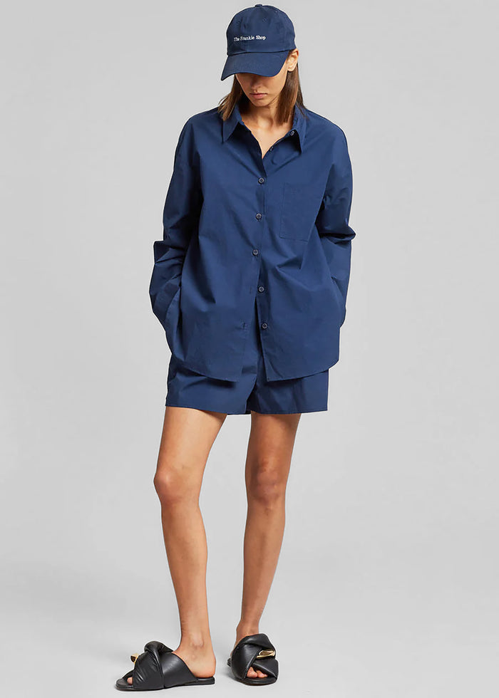 Lui Organic Cotton Shirt - Navy