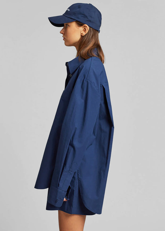 Lui Organic Cotton Shirt - Navy