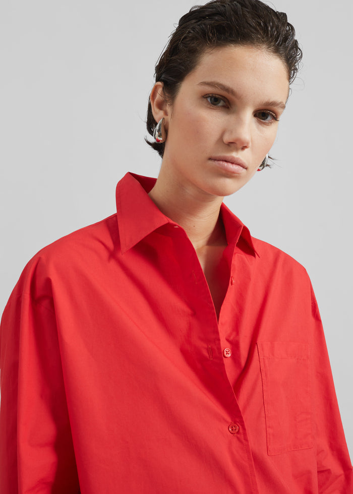 Lui Organic Cotton Shirt - Red