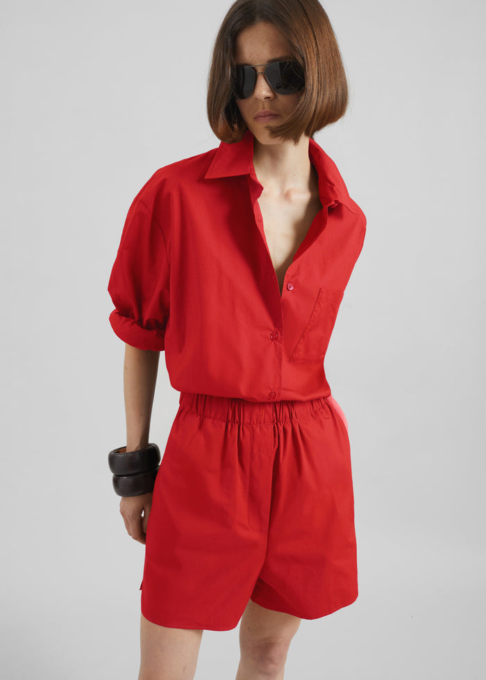 Lui Organic Cotton Shirt - Red