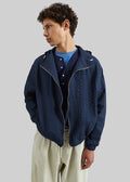 Luynes Seersucker Drawstring Jacket - Navy