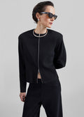 Mael Padded Cardigan - Black