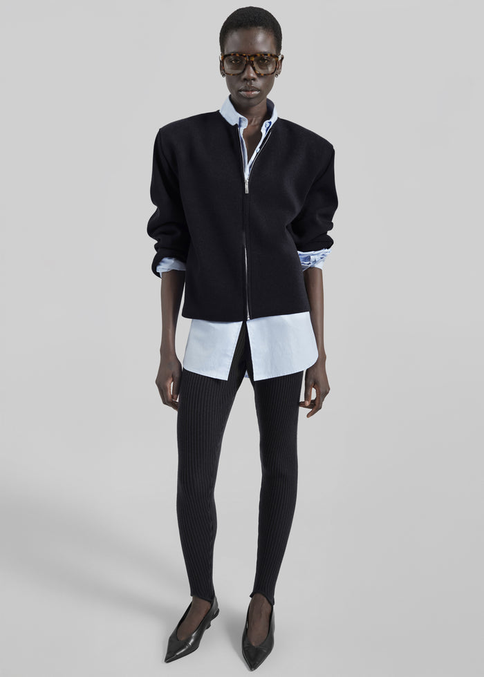 Mael Padded Cardigan - Black