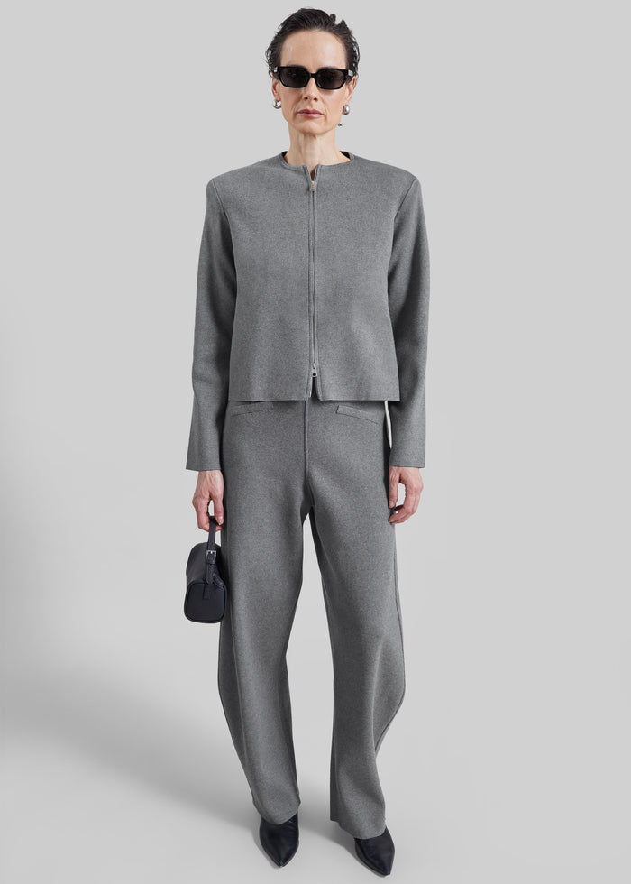 Mael Padded Cardigan - Grey