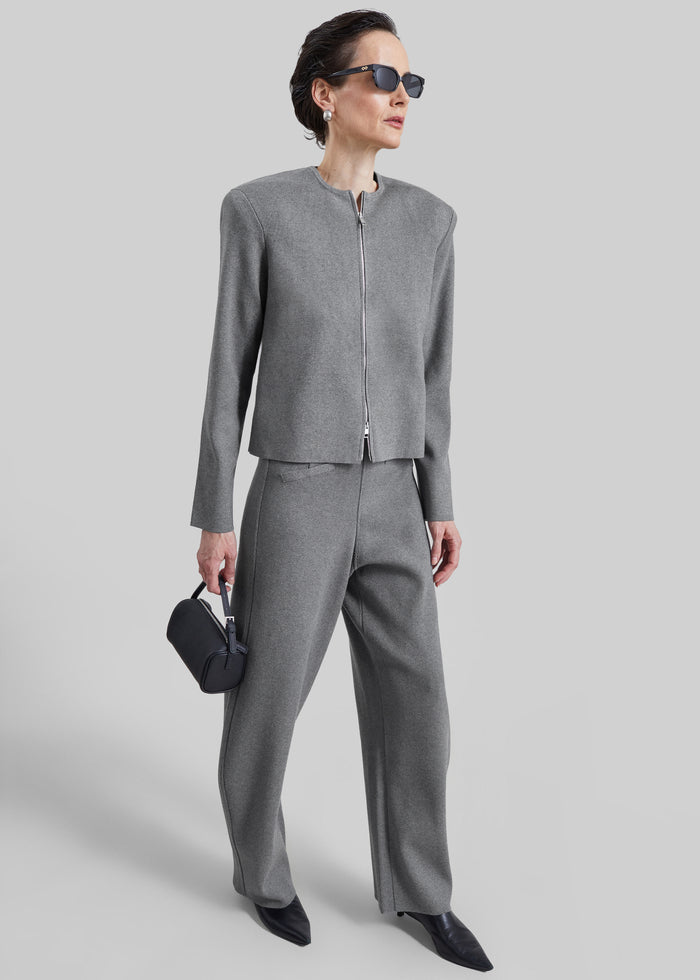 Mael Padded Cardigan - Grey