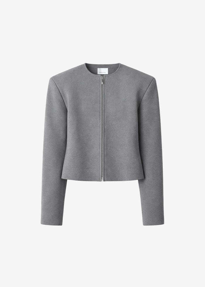 Mael Padded Cardigan - Grey