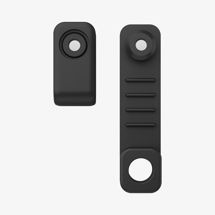 APP11145 - Magnetic Cable Holder | LD103 showing the detachable magnetic clip and flexible strap components in black on a light gray background
