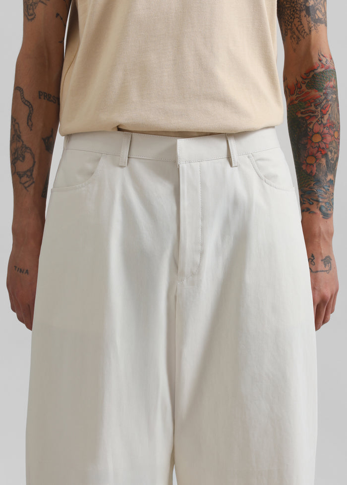 Malton Wide Trousers - Ecru