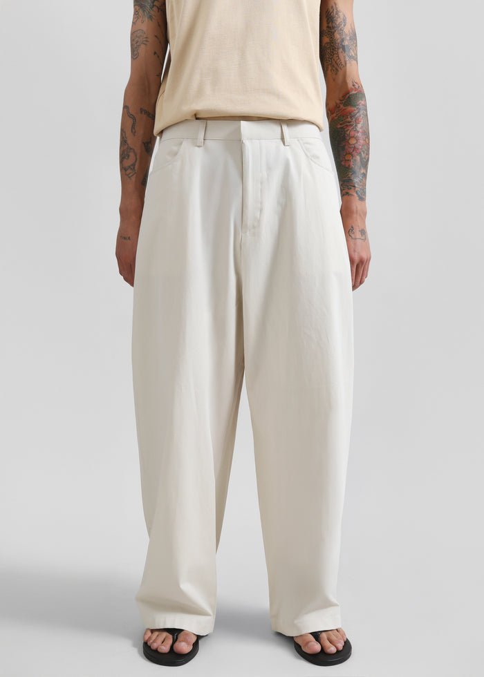 Malton Wide Trousers - Ecru