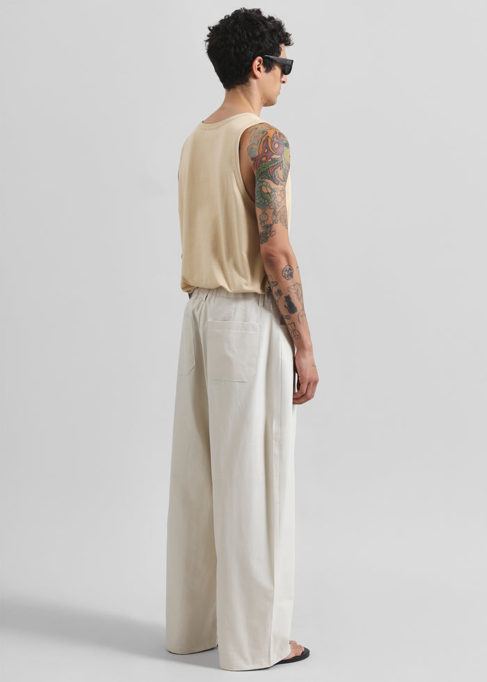 Malton Wide Trousers - Ecru