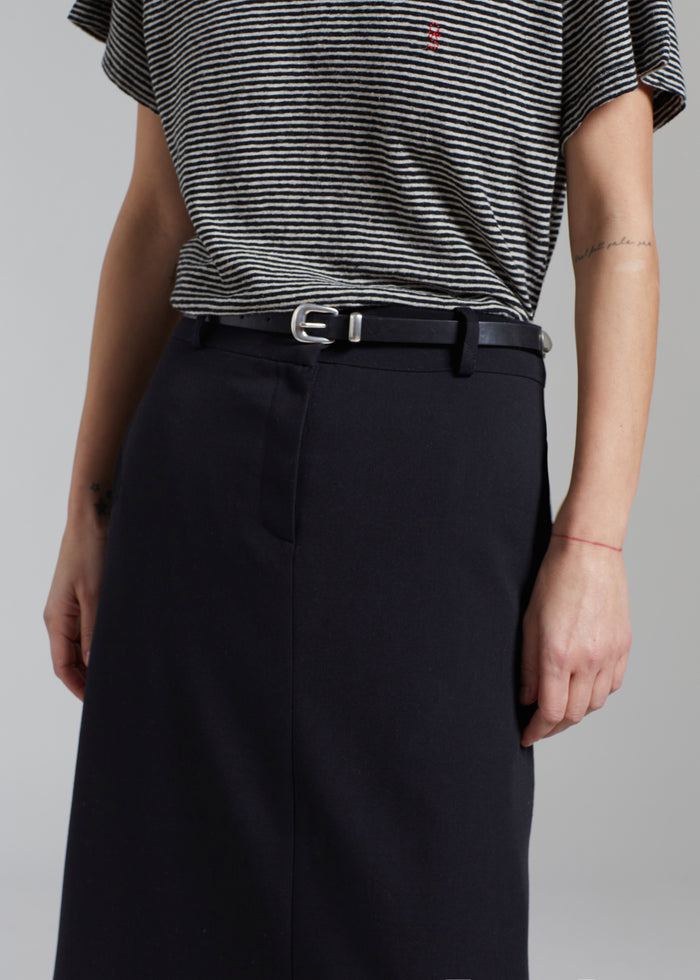 Malvo Long Pencil Skirt - Black