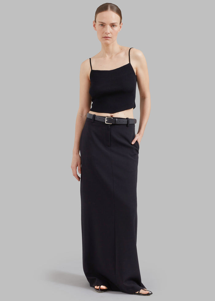 Malvo Long Pencil Skirt - Black