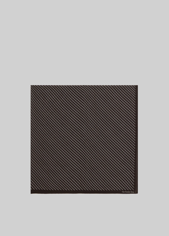 Marais Striped Scarf - Brown/White